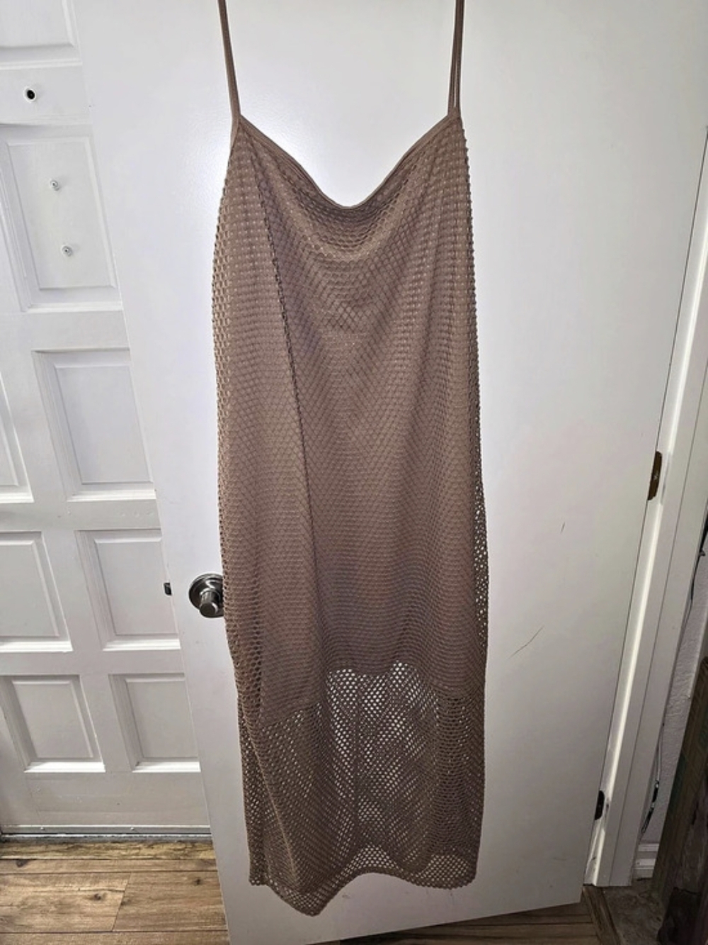 Fashion Nova Maxi Crochet Dress in Brown Size 3X Like New
